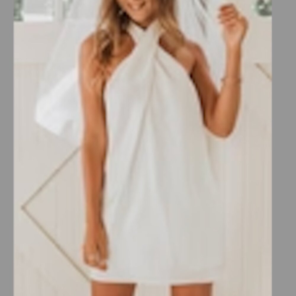 Show Me Your Mumu Jasmine Mini Halter Dress